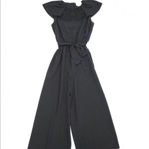 Kate Spade Embroidered Lace Yoke Jumpsuit